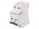 Circuit breaker; 400VAC; Inom: 20A; Poles: 2; DIN; Charact: C; 10kA