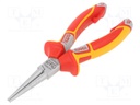 Pliers; insulated,round; 160mm