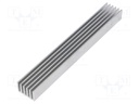 Heatsink: extruded; grilled; aluminium; L: 150mm; W: 21mm; H: 14mm