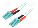 Fiber patch cord; OM3; both sides,LC/UPC; 1m; LSZH; turquoise