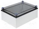 Enclosure: multipurpose; X: 300mm; Y: 400mm; Z: 170mm; QUICK; grey