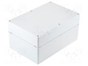 Enclosure: multipurpose; X: 164mm; Y: 244mm; Z: 120mm; EURONORD; grey