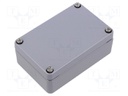 Enclosure: multipurpose; X: 64mm; Y: 98mm; Z: 34mm; AL; aluminium