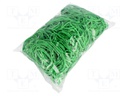 Rubber bands; Width: 3mm; Thick: 1.5mm; rubber; Colour: green