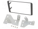 Radio mounting frame; Scion,Subaru,Toyota; 2 DIN; black