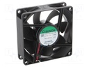 Fan: DC; axial; 12VDC; 80x80x25mm; 97m3/h; 44dBA; ball bearing