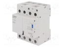 Relay: installation; bistable; NC x2 + NO x2; Ucoil: 230VAC; 80A