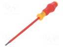 Screwdriver; insulated; slot; 4,0x0,8mm; Blade length: 150mm