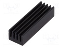 Heatsink: extruded; black; L: 26mm; W: 8mm; H: 6mm; 26K/W; aluminium