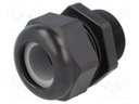 Cable gland; with long thread; M32; IP68; Mat: polyamide; black