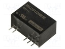 Converter: DC/DC; 2W; Uin: 10.8÷13.2V; Uout: 20VDC; Uout2: -5VDC