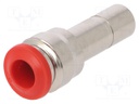 Push-in fitting; reductive; -0.99÷20bar; Øin: 8mm; Øout: 6mm