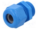 Cable gland; M20; IP68; Mat: polyamide; blue; UL94V-0