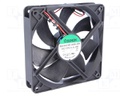 Fan: DC; axial; 12VDC; 120x120x25mm; 183.83m3/h; 44.5dBA; Len: 330mm