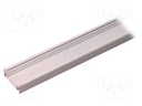 Profiles for LED modules; surface; white; L: 1m; aluminium