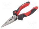 Pliers; for gripping and cutting,half-rounded nose,universal