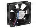 Fan: DC; axial; 80x80x25mm; 79m3/h; 37dBA; ball bearing; 3600rpm