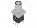 Switch: keypad; Pos: 2; SPST-NO; 0.05A/12VDC; silver; Illumin: LED