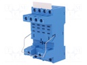 Socket; PIN: 8; 12A; 250VAC; Mounting: DIN; Leads: screw terminals