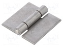 Hinge; Width: 60mm; stainless steel; H: 60mm