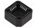 Socket: PLCC; PIN: 20; phosphor bronze; tinned; 1A; THT