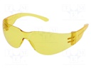 Safety spectacles; Lens: yellow; Features: UV400; Classes: 1