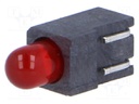 LED; in housing; red; 3.4mm; No.of diodes: 1; 20mA; 60°; 2÷2.5V