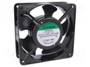 Fan: AC; axial; 230VAC; 120x120x38mm; 122(±10%)m3/h; 37dBA; 2150rpm