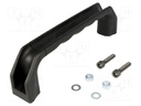 Handle; Mat: polypropylene; black; H: 52mm; L: 201.7mm; W: 30.4mm