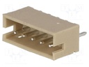 Socket; wire-board; male; 1.5mm; PIN: 5; THT; 100V; 1A; tinned; 20mΩ