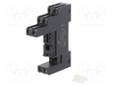 Socket; PIN: 8; 10A; 250VAC; Mounting: DIN,on panel; Series: HF115F