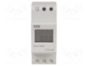 Meter: operating time counter; digital,mounting; LCD 8 digits