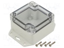 Enclosure: multipurpose; X: 75mm; Y: 75mm; Z: 45mm; ZP; ABS; IP67