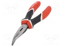 Pliers; curved,universal,elongated; induction hardened blades