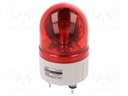 Signaller: lighting; rotating light; red; Series: S80; 24VDC; IP44