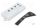 Enclosure: for remote controller; X: 29mm; Y: 62mm; Z: 10mm; ABS