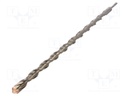 Drill bit; for concrete; Ø: 25mm; L: 650mm; metal; cemented carbide