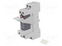 Relay: interface; DPDT; Ucoil: 120VAC; Mounting: DIN; Series: CR-P