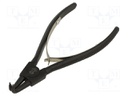 Pliers; for circlip; external; 10÷25mm; Pliers len: 140mm; angular