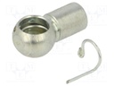 Mounting element for gas spring; Mat: zinc plated steel; 10mm