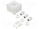 Enclosure: junction box; X: 95mm; Y: 95mm; Z: 60mm; polycarbonate