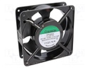 Fan: AC; axial; 230VAC; 120x120x38mm; 165(±10%)m3/h; 45dBA; 2850rpm