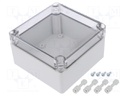 Enclosure: multipurpose; X: 125mm; Y: 125mm; Z: 75mm; MPC; light grey