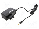 Power supply: switched-mode; plug; 9VDC; 2.1A; 19W; Plug: straight