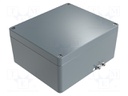 Enclosure: multipurpose; X: 202mm; Y: 232mm; Z: 111mm; aluminium