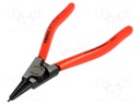 Pliers; internal circlip; Ring: external; Pliers len: 140mm