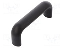 Handle; Mat: technopolymer (PP); black; H: 49mm; L: 134mm; W: 25mm