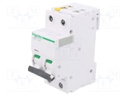 Circuit breaker; 400VAC; Inom: 6A; Poles: 2; DIN; Charact: B; 10kA