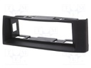 Radio mounting frame; Renault; 1 DIN; black