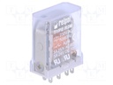 Relay: electromagnetic; DPDT; Ucoil: 230VAC; 5A/250VAC; 5A/24VDC